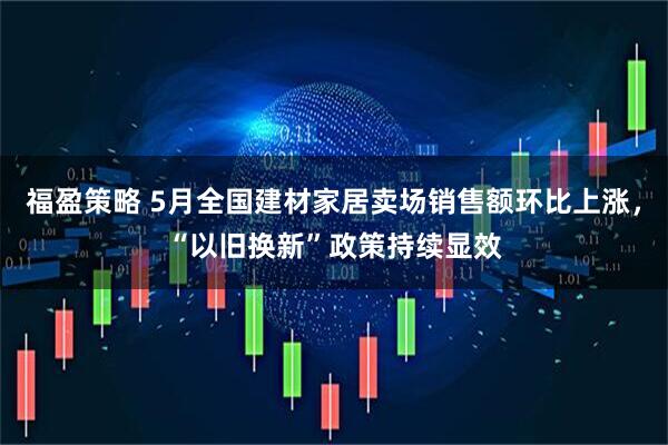 福盈策略 5月全国建材家居卖场销售额环比上涨，“以旧换新”政策持续显效