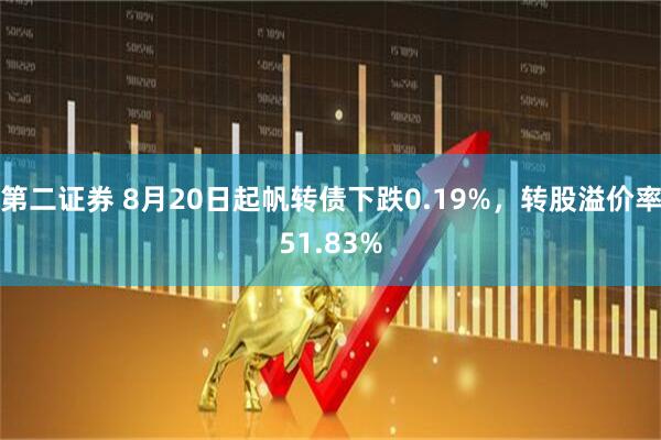 第二证券 8月20日起帆转债下跌0.19%，转股溢价率51.83%